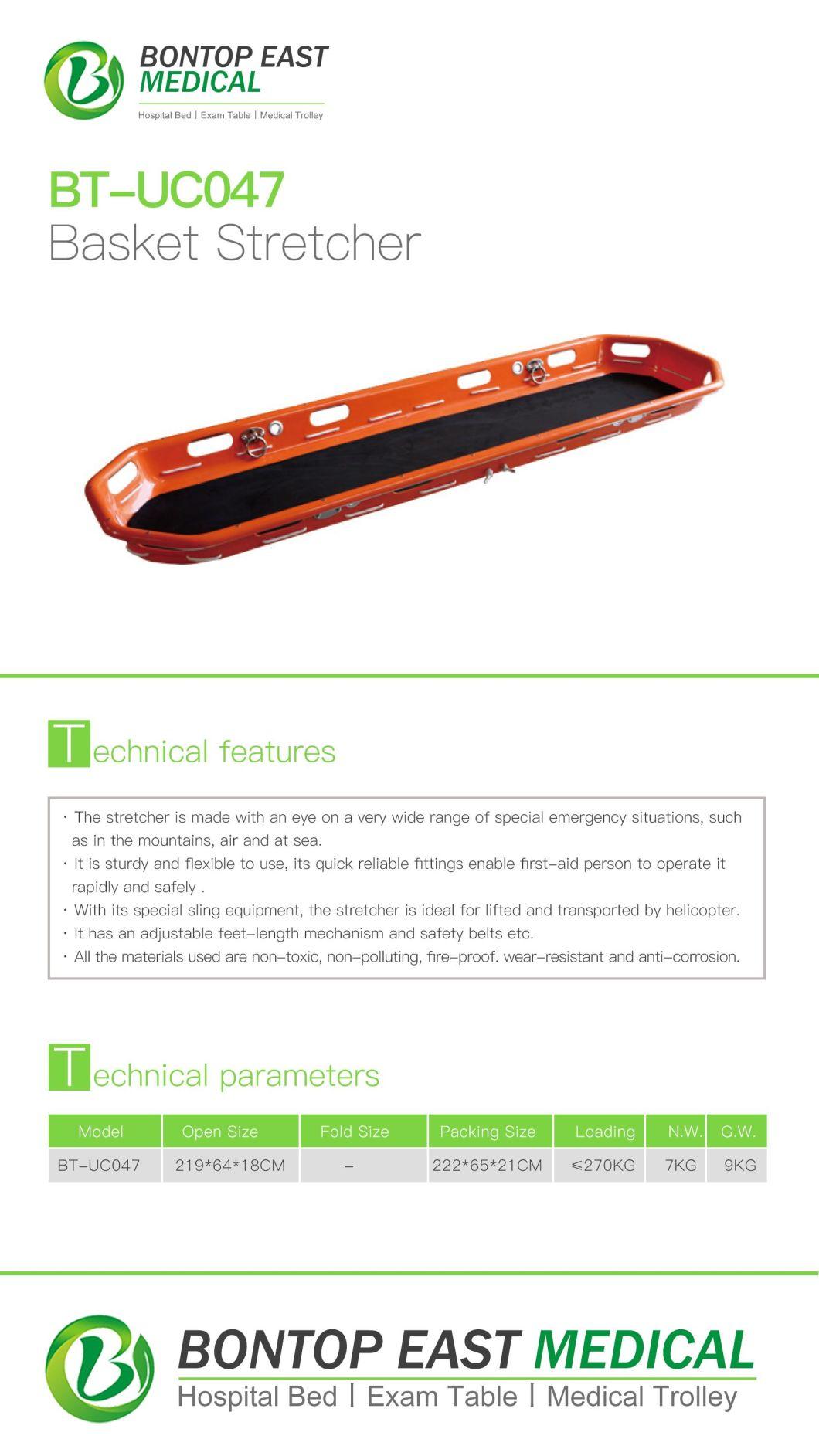 OEM Unfoldable Emergency and First-Aid Basket Stretcher with Sling for Special Use