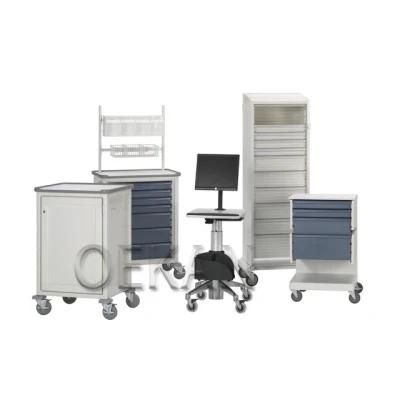 Modern Hospital Furniture Medical Dirt Cabinet Combination in Disposal Room