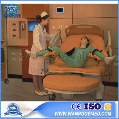 Aldr100e Hospital Furniture Obstetric Electric Medical Gynecology Examination Delivery Bed
