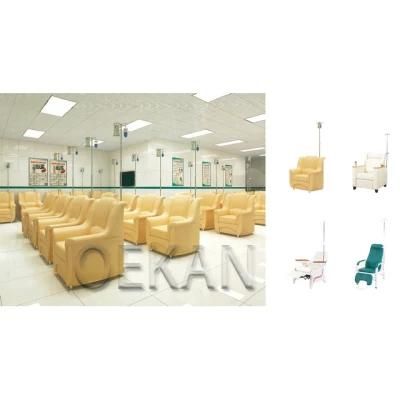 Comfortable Foam Material Hospital Furniture Medical Transfusion Sofa Chair for Patient