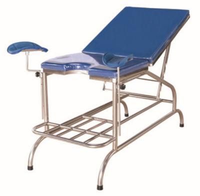 Manual Used Hospitals Simple Stainless Steel Delivery Bed