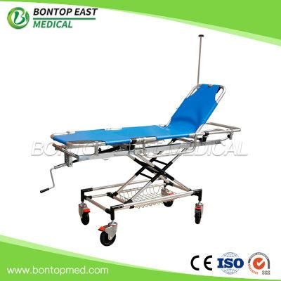 Hospital Medical First Aid Stretcher Adjustable Ambulance Stretcher Trolley