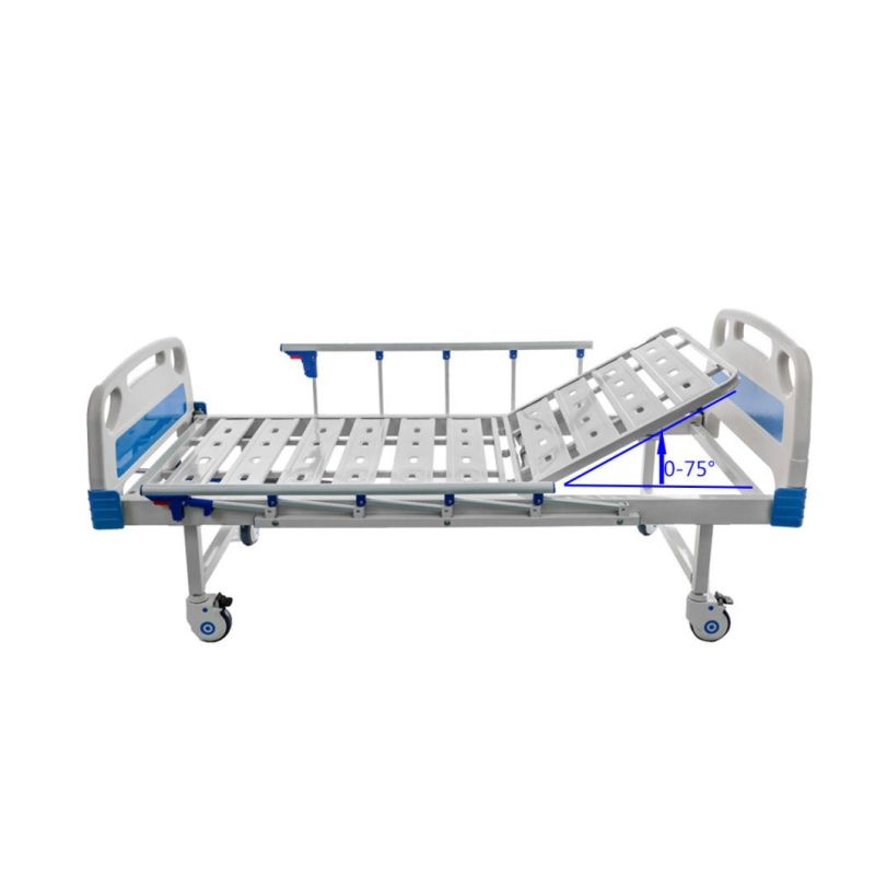 Manual Adjustable Hospital Patient Bed with Silent Wheel B04