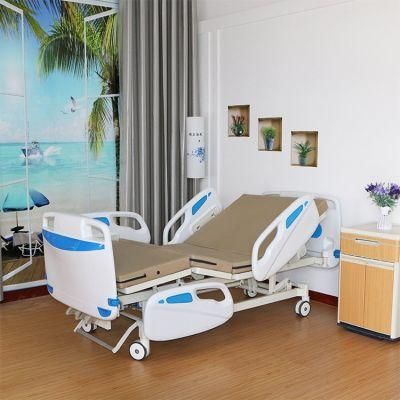 Medical Multi Function Electric Hospital Patient Bed with Double Cranks