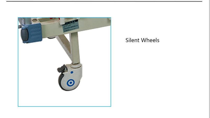 Bc02-2b Medical Equipment Manual 3 Function Hospital Bed with Casters