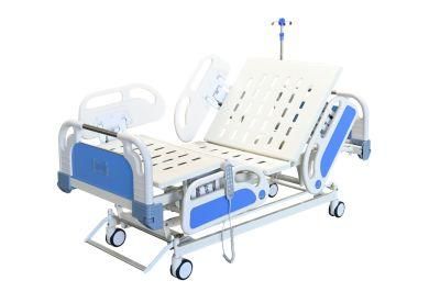 Factory Directly Sell Electric Hospital Bed/3 Cranks Manual Bed with Five Functions, Remote Control, CE ISO Marked