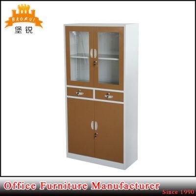 up Glass Down Steel Door Metal Appliance Cabinet for Filing