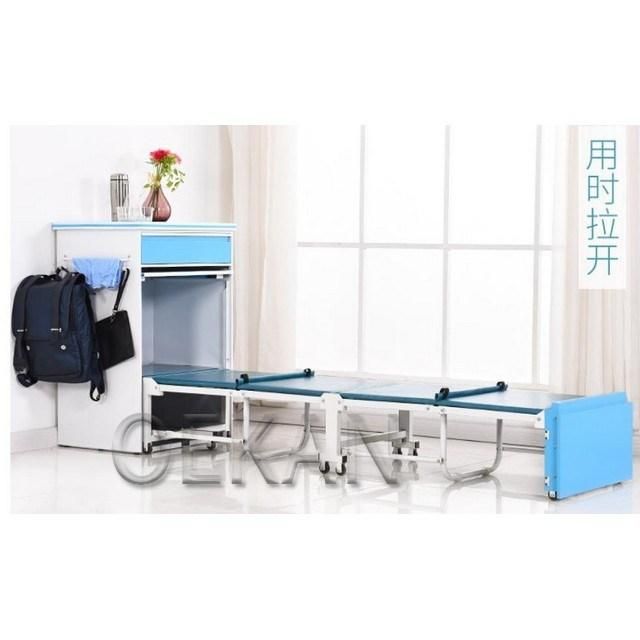 2022 New Design Multi-Functional Medical Accompany Sleep Recliner Chair Hospital Folding Bed with Casters