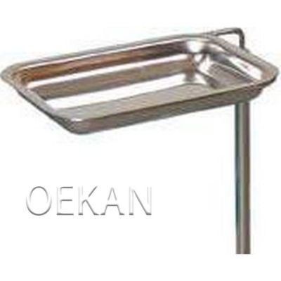 Oekan Hospital Furniture Surgical Bedside Stainless Steel Tool Tray