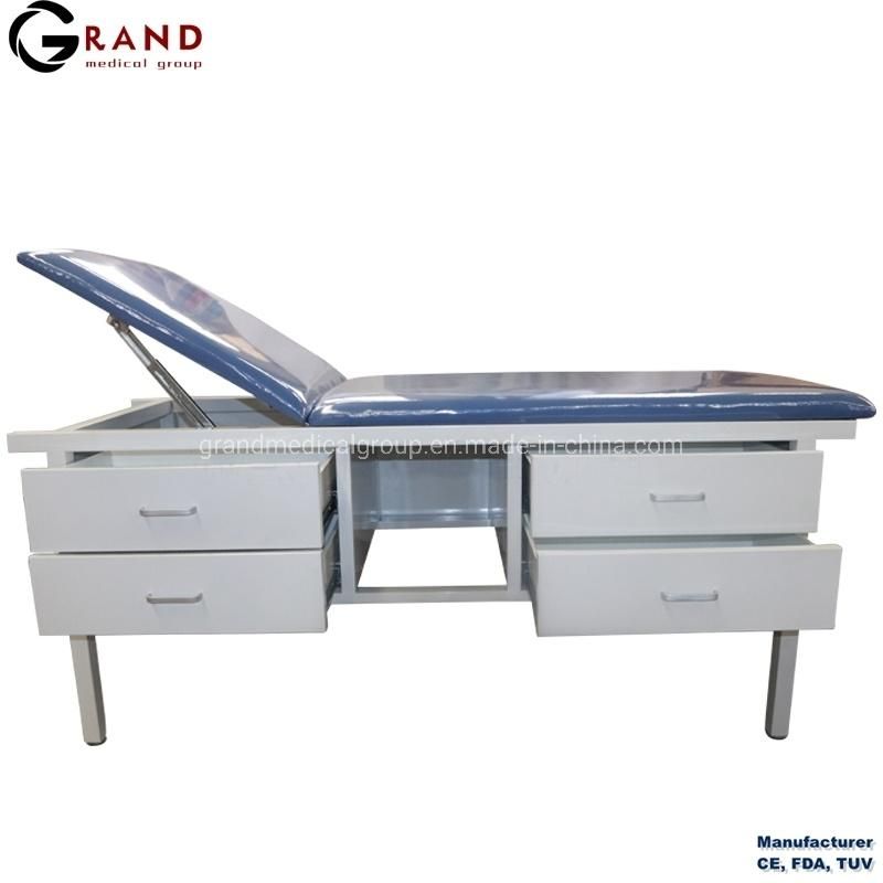 Mdical Equipment Surgical Instrument Surgical Table Operating Theater Table Medical Furniture Treatment Bed Exam Table Examination Couch with 4 Drawers