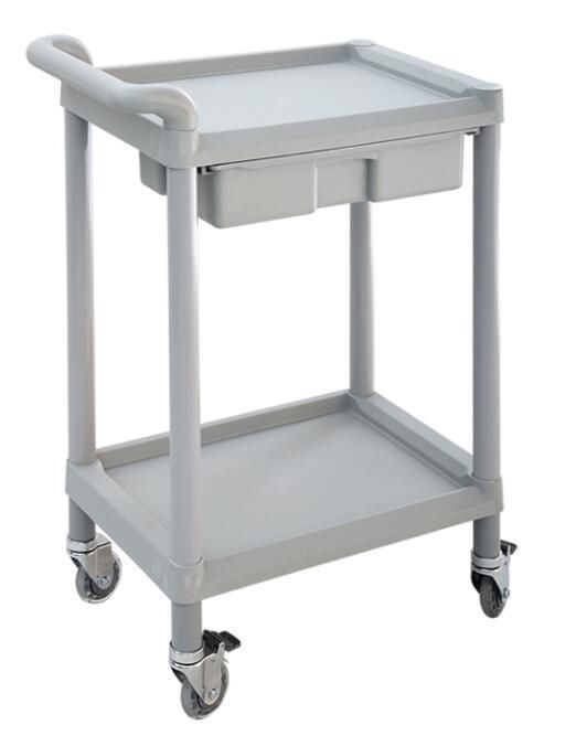 Handle ABS Plastic 2 Layers Treatment Operation Room Trolley