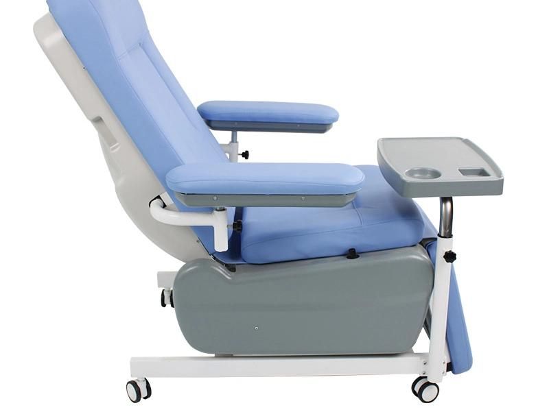 HS5948 Hospital Furniture Deluxe Manual Medical Blood Collection Chair Phlebotomy Chair Blood Sampling Donation Chair Price