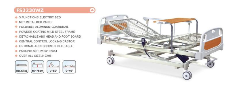 Medical Device Cheap Hospital Bed ICU Bed Medical Equipment with Import Motor