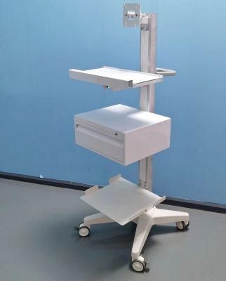Hospital Mobile Multi-Purpose Computer Workstation Trolley