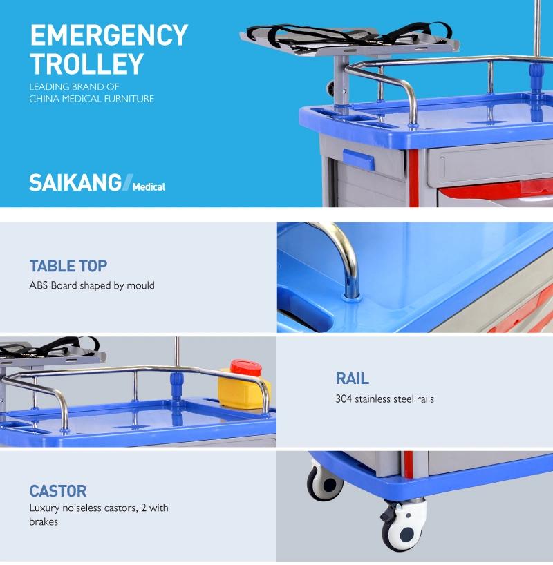 Skr054-Et Emergency Clinic ABS Nursing Trolley