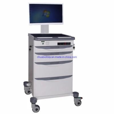 Hospital Nurse Movable Wireless Computer Nursing Medical Workstation Cart