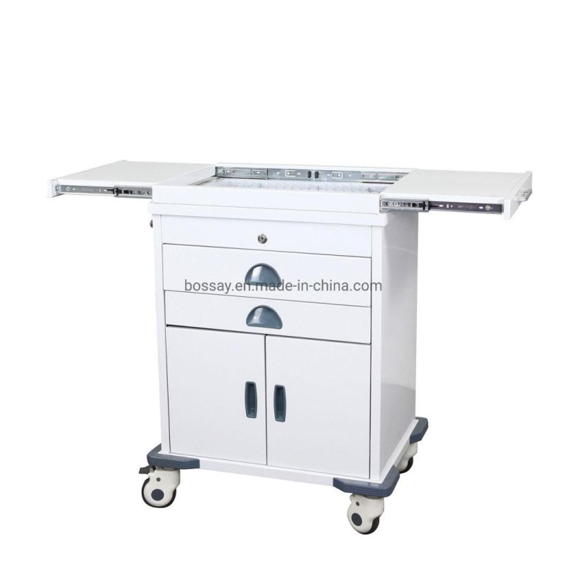 ABS Emergency Hospital Medical Cart Mobile Instrument Trolley