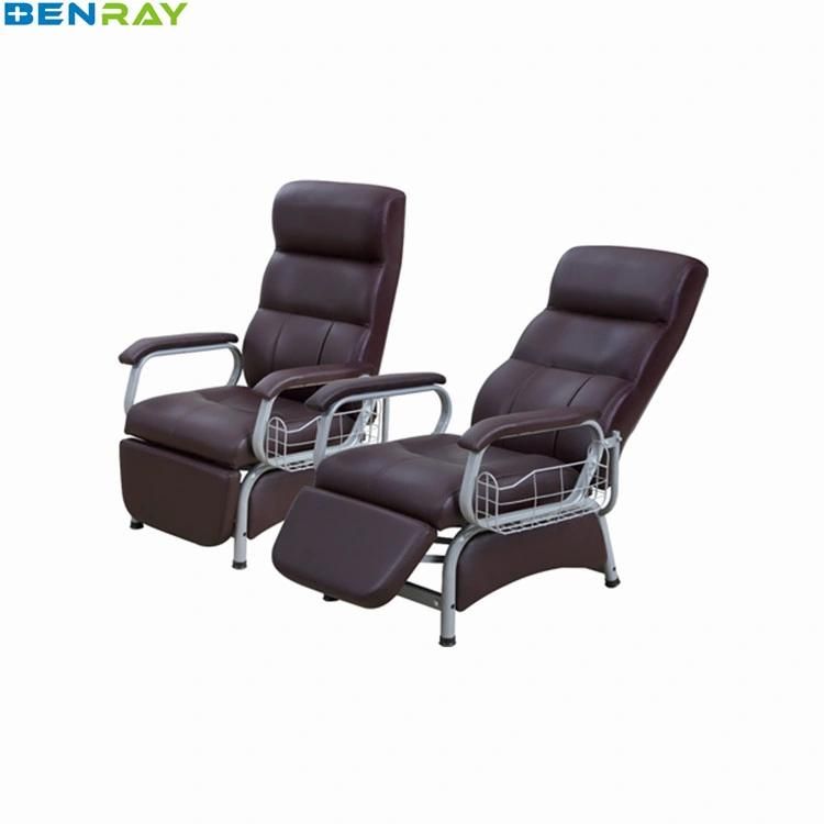 Hospital Patient Bed Material Treatment Luxury with Adjustable Transfusion Chair