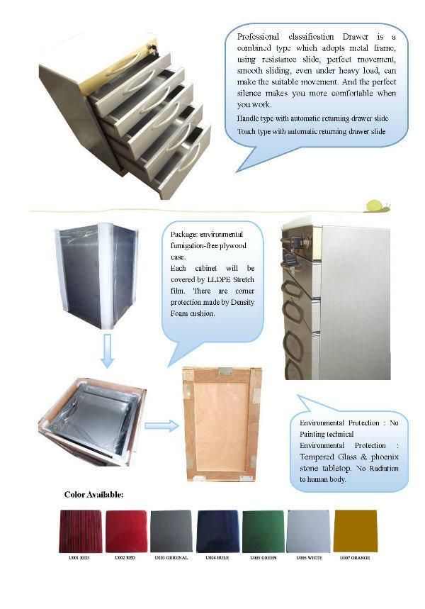 High Quality Professional Dental Cabinet with Drawer