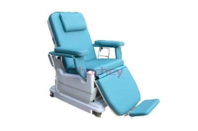 Luxury High Quality 2 Motors Electric Blood Collection Chair Dialysis Treatment Chair with CE ISO