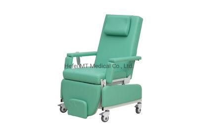 Mt Medical Hospital Furniture Cheap Manual Medical Blood Collection Chair Phlebotomy Chair Blood Sampling Donation Chair Price