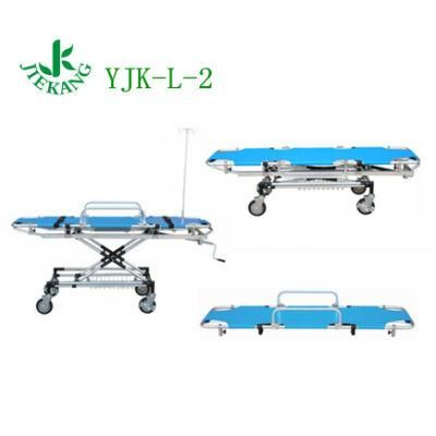 Hospital Patient Transport Trolley Folding Emergency Ambulance Stretcher Bed for Sale