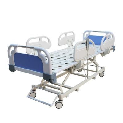 Medical 5 Function Adjustable Electric Care Bed ICU Hospital Bed