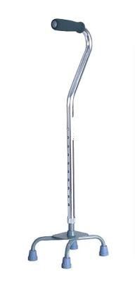 Aluminium Alloy Elderly Walking Aid / Four Corner Crutches / Adjustable Crutches