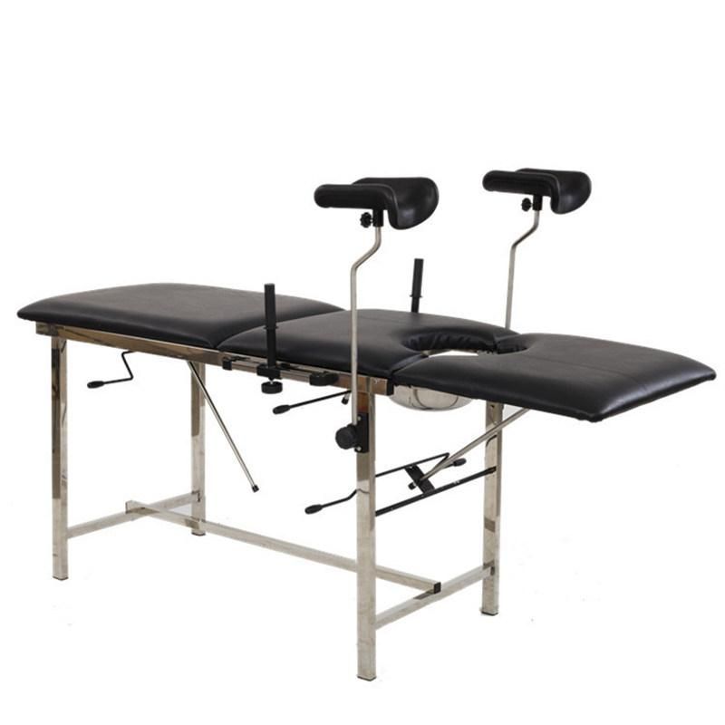 Hospital Equipment Cheap Medical Portable Stainless Steel Semi-Fowler Examination Bed