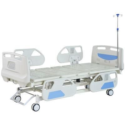 ICU Medical 5 Functions Paralyzed Patient Electric ICU Simple Hospital Bed with CPR and Control Panel