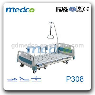 High Quality ABS Three Function Electric Hospital Bed with Lowest Position