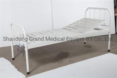 Hospital Equipment Factory Cheap Single Crank Hospital Bed Manual Patient Nursing Bed