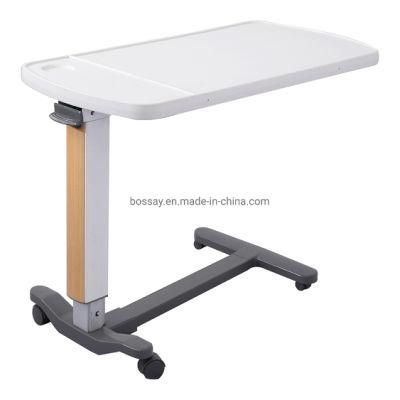 Hi-Low Adjustable Bedside Dining Gas-Spring Laptop Overbed Table for Patient