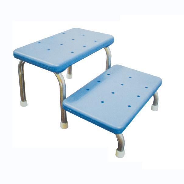 Hospital Stainless Steel Medical Mayo Tray Stand Trolley with Double Two Bowls