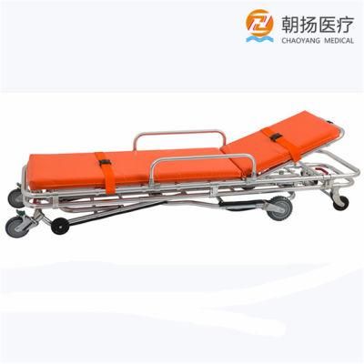 Automatic Hospital Used Folding Trolley Wheels Ambulance Patient Transfer Stretcher for Emergency Cy-F607