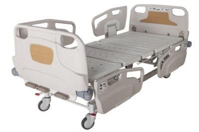 China Manufacturer of Two Crank Mobile Hospital Beds for Patient Nursing Bed Hospital Equipment Hospital Patient Bed Medical Supplier