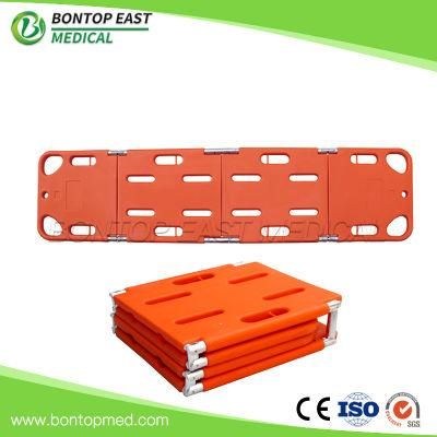OEM Medical Hospital Emergency Water Floating Rescue Spine Stretcher Made of High-Strength Engineering Plastic Custom 2 or 4 Folded Parts
