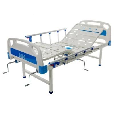 Best Seller Hospital 2 Cranks Manual Patient Bed with Toilet
