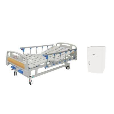Wg-Hb2/L Hot-Selling Metal Manual Hospital Medical Bed Three or Five Function Hospital Nursing Bed