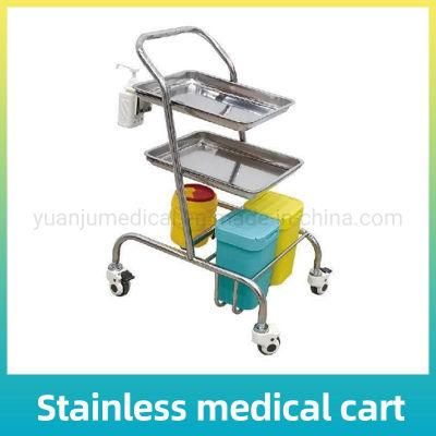 Medical Stainless Steel Hospital Surgical Mayo Operation Table Trolley