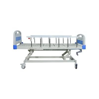 Hospital Medical Equipment Ambulance Emergency Rescue Stretcher Medical 3 One Function Manual Hospital Patient Bed with Three Cranks