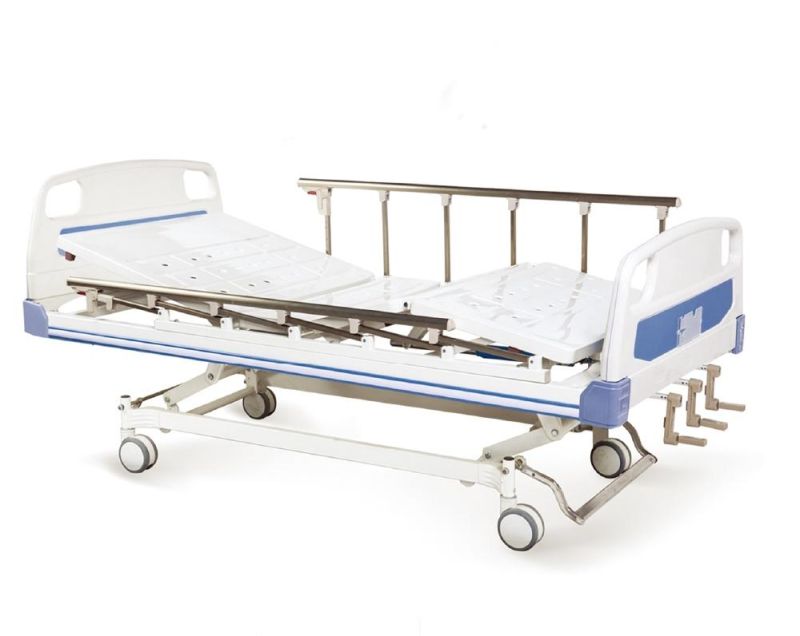 Hot Sale Three Function Manual Adjusted Hospital Nursing Bed Medical Patient Bed for Hospital Furniture Medical Equipment