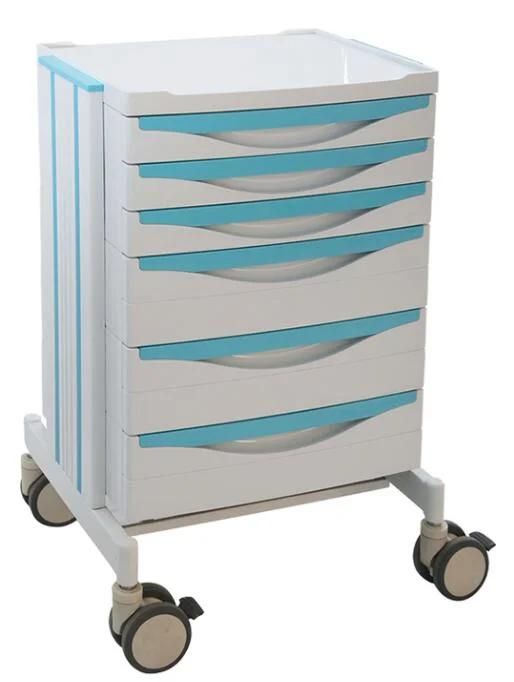 Hospital Furniture Big Size ABS Ward Nursing Treatment Trolley