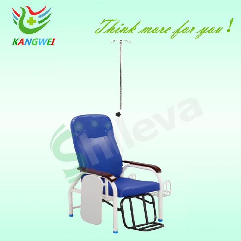 Medical Hospital Furniture Backrest Adjustable Infusion Chair with Armrest