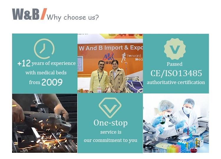 Medical Equipment One Crank Back Lift Hospital Bed One Function Hospital ICU Nursing Patient Bed