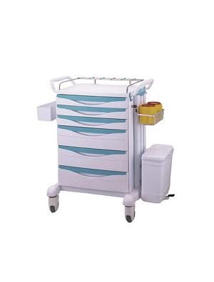 Cm-2 ABS Mobile Injection Medicine Anesthesia Trolley for Hospital