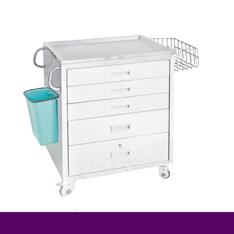 Rh-CRC16 Hospital Stainless Steel Drug Delivery Cart