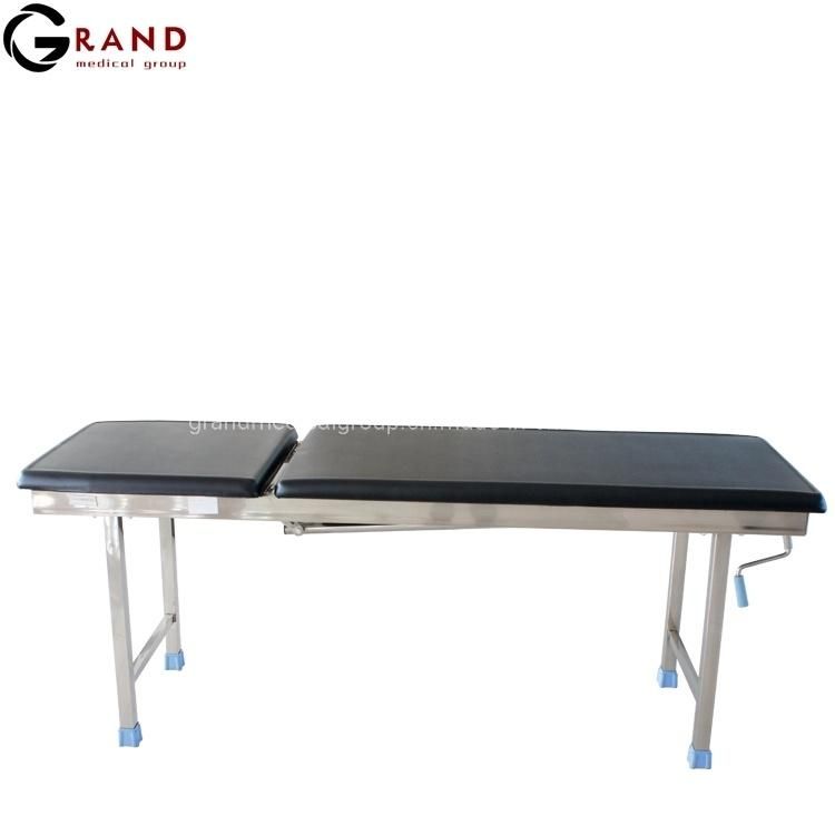 Stainless Steel Semi-Fowler Examination Bed Hospital Patient Medical Examination Bed Couch