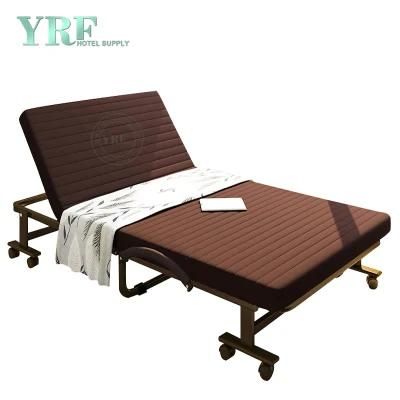 Hospital Folding Bed Spare Rollaway Latex Foam Mattress Brown Twin Bed