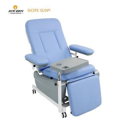 HS5948 Luxury Blood Transfusion Chair Medical Adjustable Blood Chairs Emergency Manual Blood Donation Chair